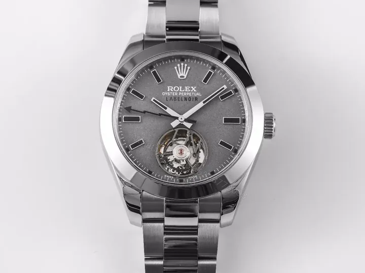 View 1 of Fake Rolex Milgauss Label Noir Tourbillon Slate Grey ROLEX-MILGAUSS-TB-GRY-40