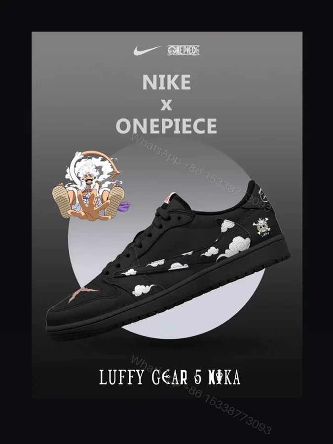 View 1 of Luffy Gear 5 Nika V.1 Custom TS Low Jordan 1