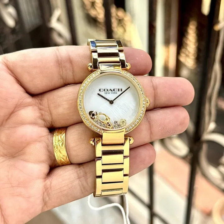 View 1 of Coach Cary Quartz 34MM White Dial Gold