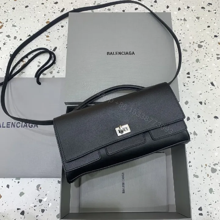 View 1 of Chic Minimalist Crossbody: Leather, Structured, Subtle Shine, Everyday Elegance