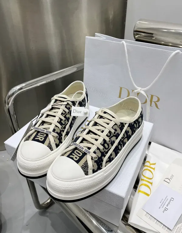 View 1 of Monochrome Dior Patterned Low-Top Sneakers: Couture Comfort