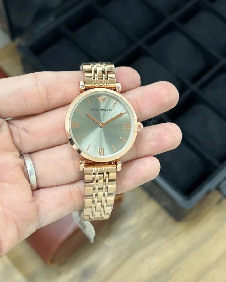 View 1 of Emporio Armani AR3258 Pink Sunray Dial Quartz 38mm