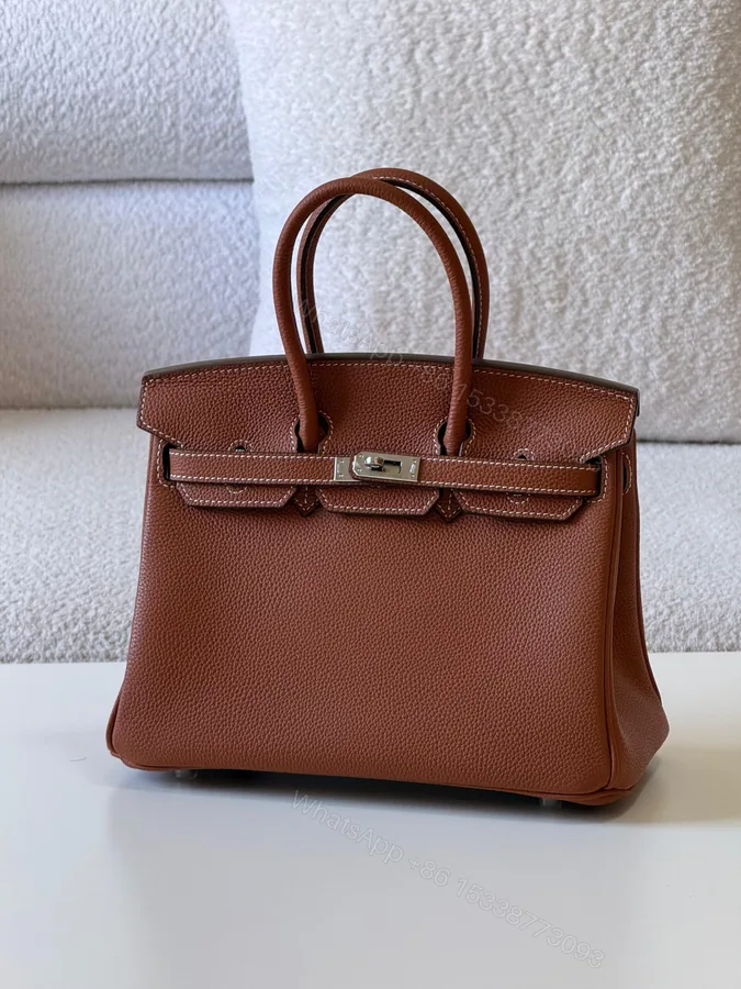 View 1 of Hermès Birkin 25 handbag in Gold Togo Leather