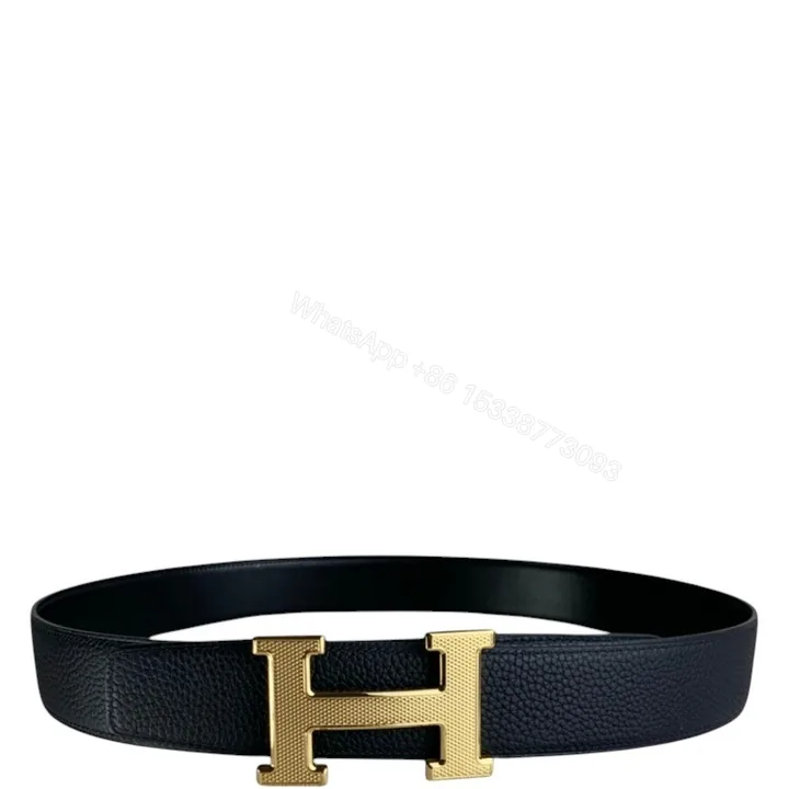 View 1 of HERMES’S BELT TOGO SWIFT GOLD BUCKLE BLACK 38MM