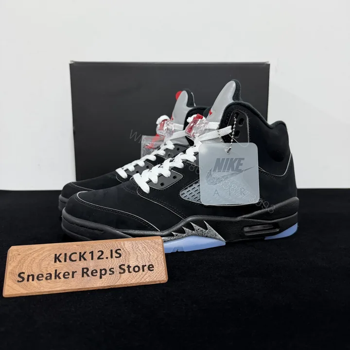 View 1 of Air Jordan 5 Retro ‘Black Metallic Reimagined’ Reps