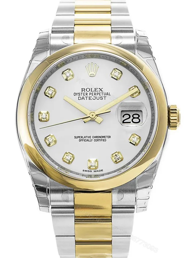 View 1 of Replica Rolex Datejust White Dial 116203 36 mm