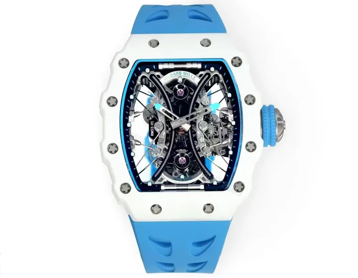 View 1 of Richard Mille RM53-01 Pablo Mac Donough Tourbillon Watch TPT Carbon Fiber Case Suspended Movement Sapphire Crystal Premium Edition RM53-01-PMD-TPT-TB