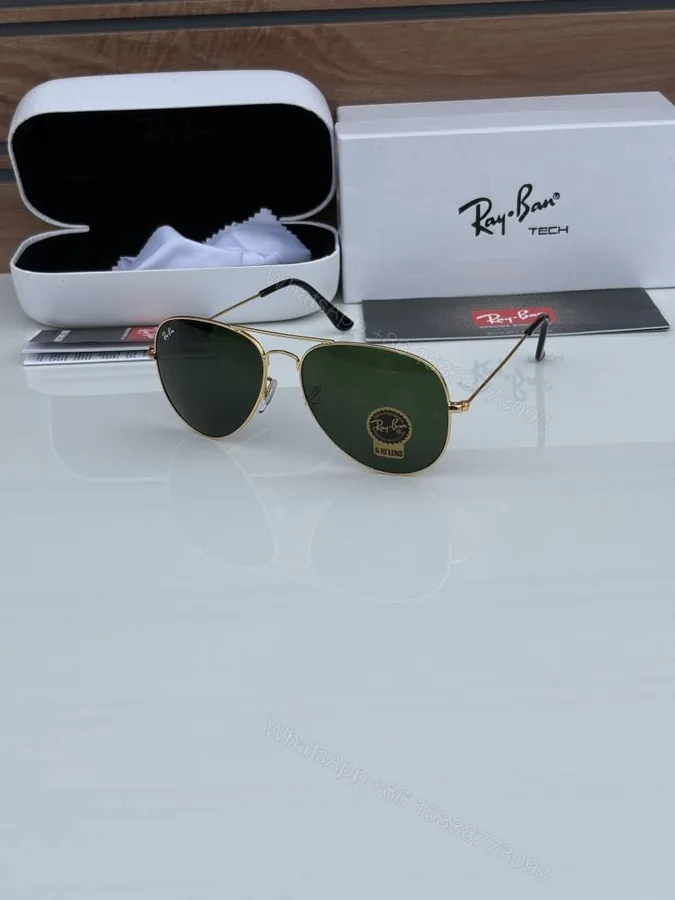 View 1 of First Copy Rayban 3026 Golden Green Glass Quality