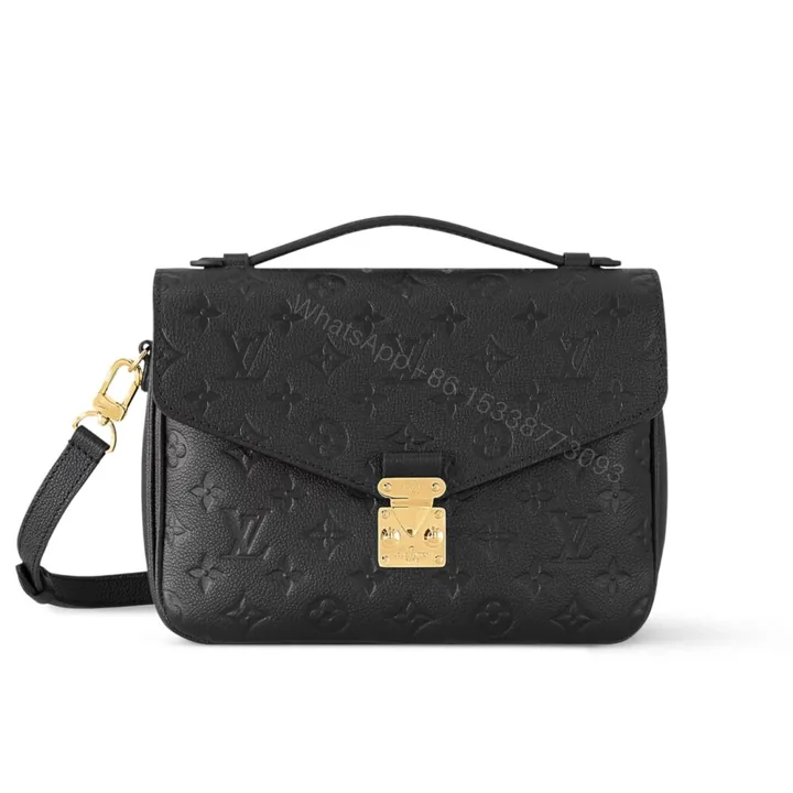 View 1 of Louis Vuitton Pochette Métis Monogram Empreinte Black 25Cm M41487
