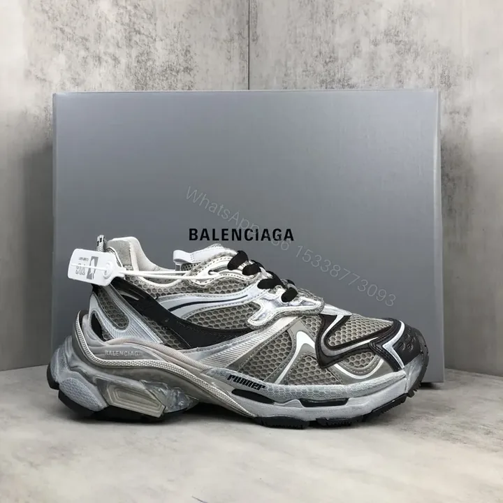 View 1 of Chunky Tech-Driven Luxe High-Tops with Metallic Accents