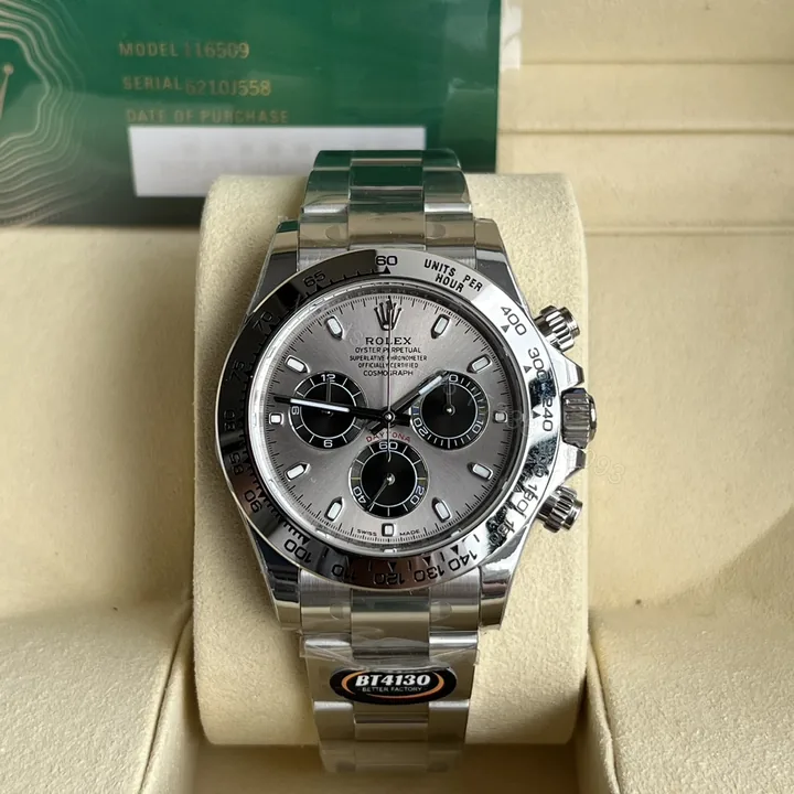 View 1 of Rolex 原單 男款 Daytona 銀面鋼帶計時腕錶 經典簡約質感款