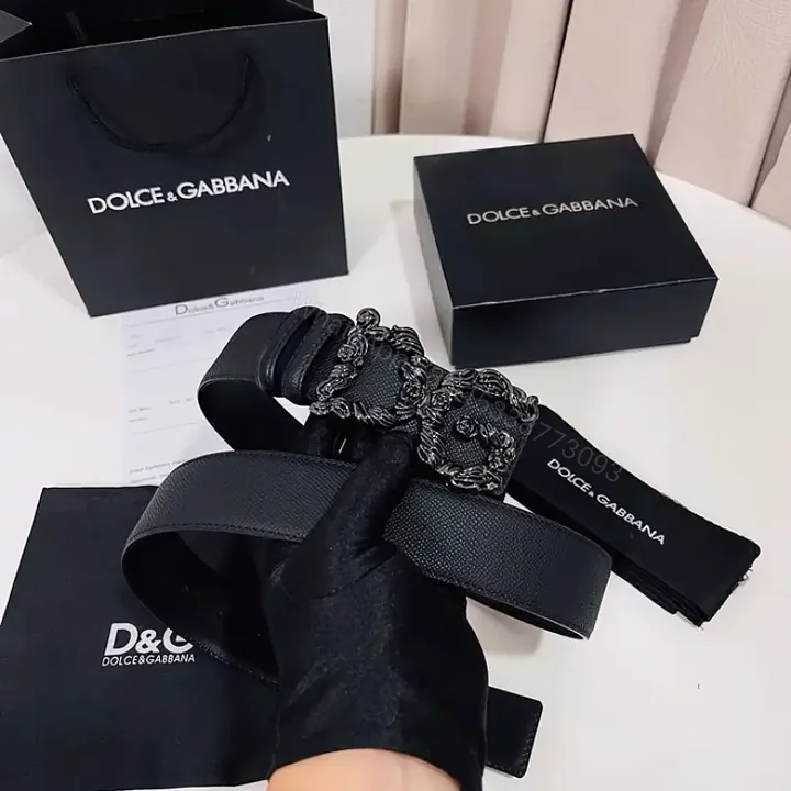 View 1 of Bold Leather Belt with Chain Detail — Luxe Designer-Inspired Accessory