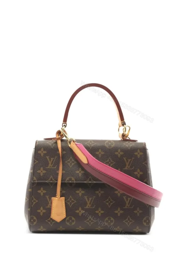 View 1 of LV Pink Strap Handbag Super Copy