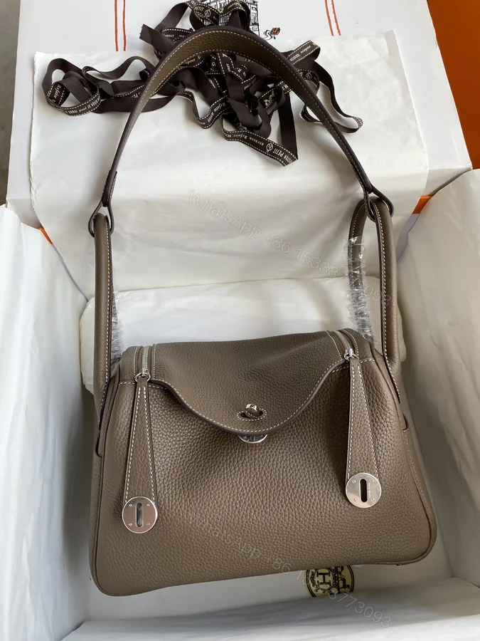View 1 of Hermes 高仿 Lindy 琳迪包 手提斜挎包 大象灰 顶级质感