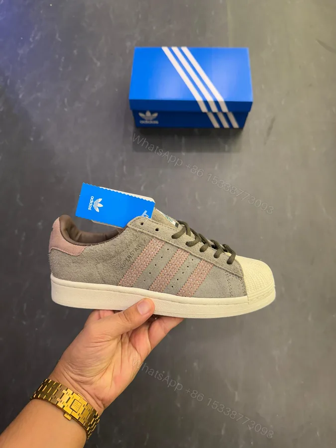 View 1 of First Copy Adidas Originals Superstar Brown Off White