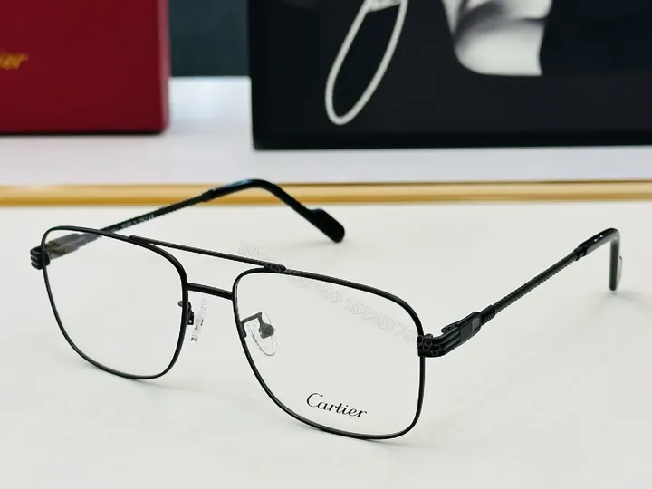 View 1 of Black Metal Slim-Profile Eyewear: All-Day Comfort, Cartier-Inspired