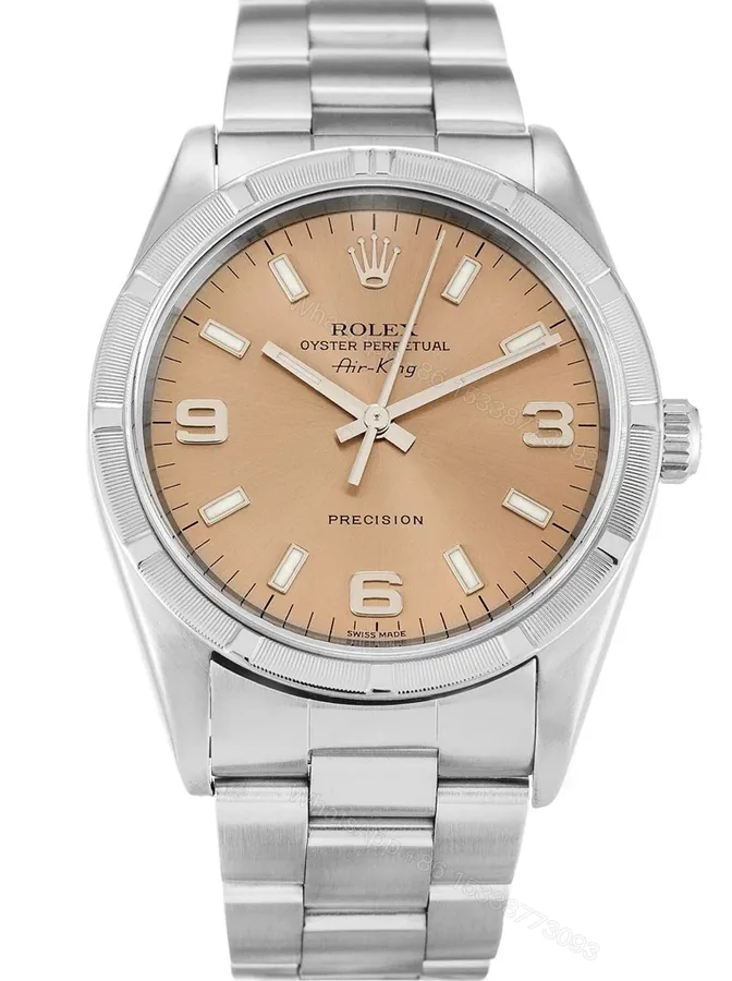 View 1 of Replica Rolex Air-King Salmon Dial 14010M