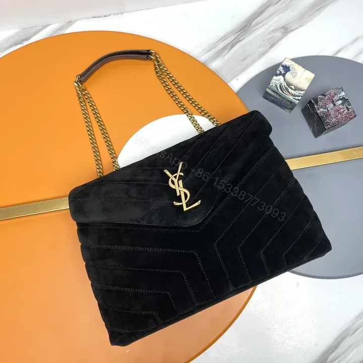 View 1 of Chic Velvet Mini Bag: Chevron Quilted, YSL-Inspired Luxury