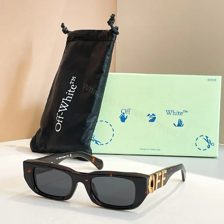 View 1 of Premium Off-White-Inspired Sunglasses: Bold, City-Ready Style