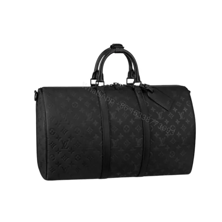 View 1 of Louis Vuitton Keepall Bandoulière 50 Black 50Cm M44810