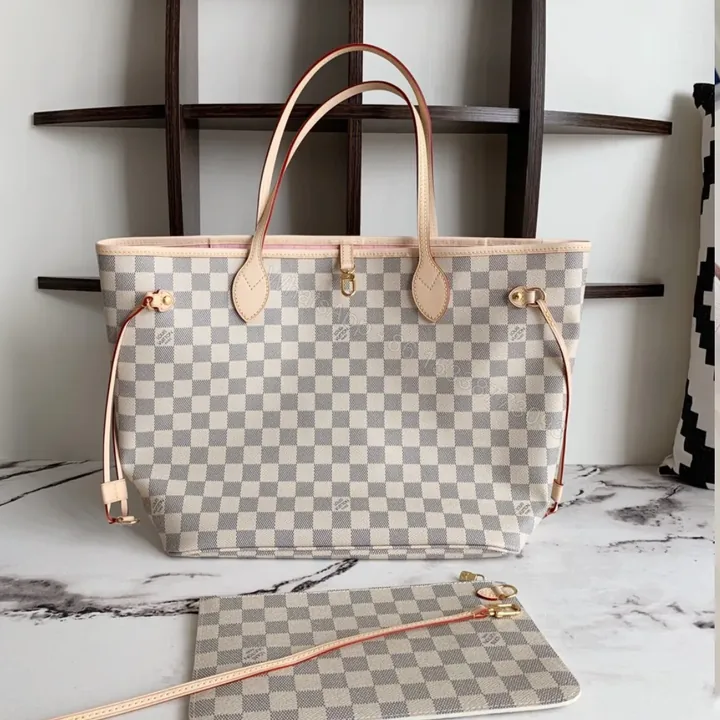 View 1 of Louis Vuitton LV Neverfull Handbags Caro Pattern 32x29x17cm
