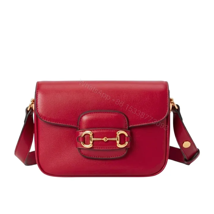View 1 of Gucci Horsebit 1955 Aura Mini Shoulder Bag Red 19Cm