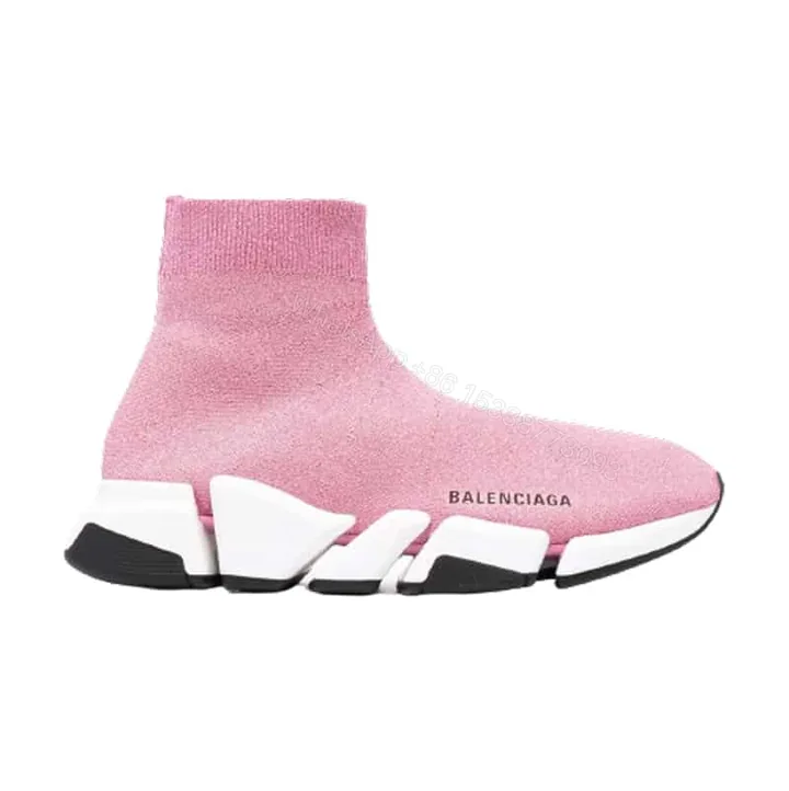 View 1 of BALENCIAGA SPEED 2.0 SNEAKER IN PINK- BB146