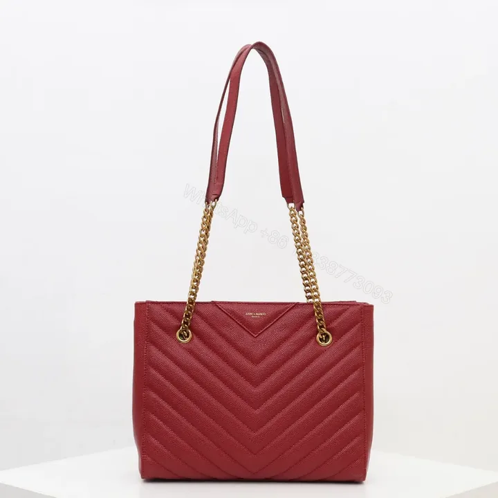 View 1 of Saint Laurent Tribeca shoulder bag in burgundy leather