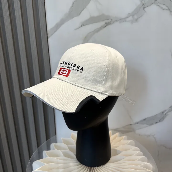 View 1 of BALENCIAGA 一比一 男款 刺繡LOGO棒球帽 米白色潮流帽