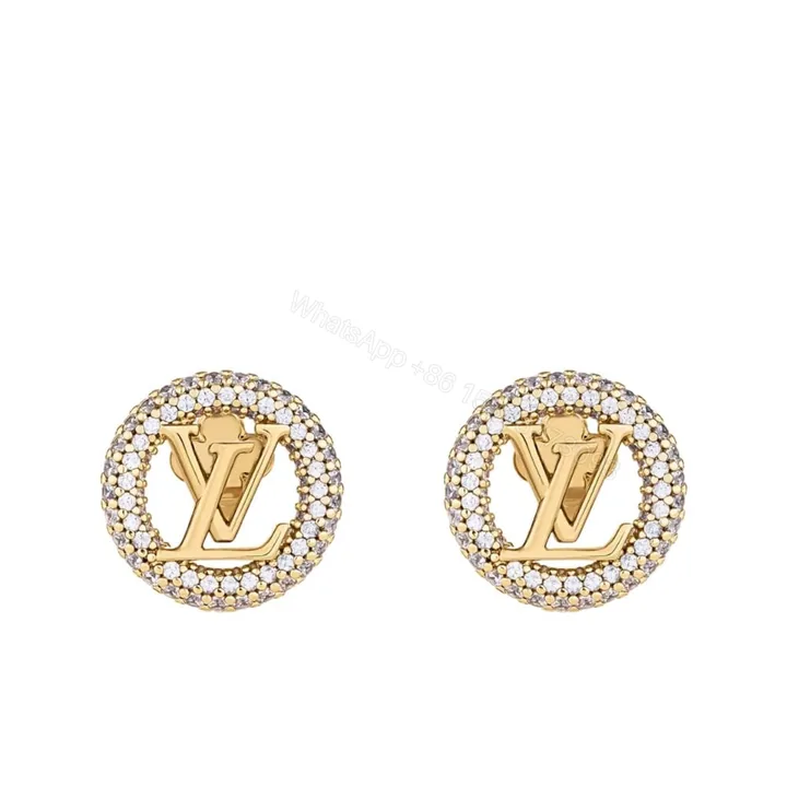 View 1 of Louis Vuitton Louise By Night Earrings Gold M00757