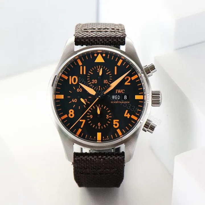 View 1 of IWC Pilot’s Watch Chronograph Stainless Steel / 20th Anniversary Watches of Switzerland IW3777-20