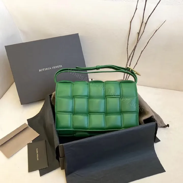 View 1 of Emerald Padded Crossbody: Textured, Everyday Chic Bag