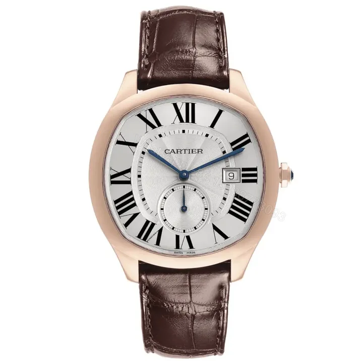 View 1 of Cartier Drive Rose Gold Replica Mens Watch, WGNM0003