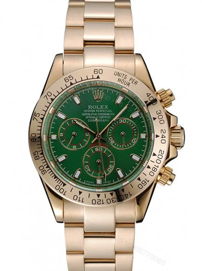 View 1 of Replica Rolex Daytona Green Dial 1454244
