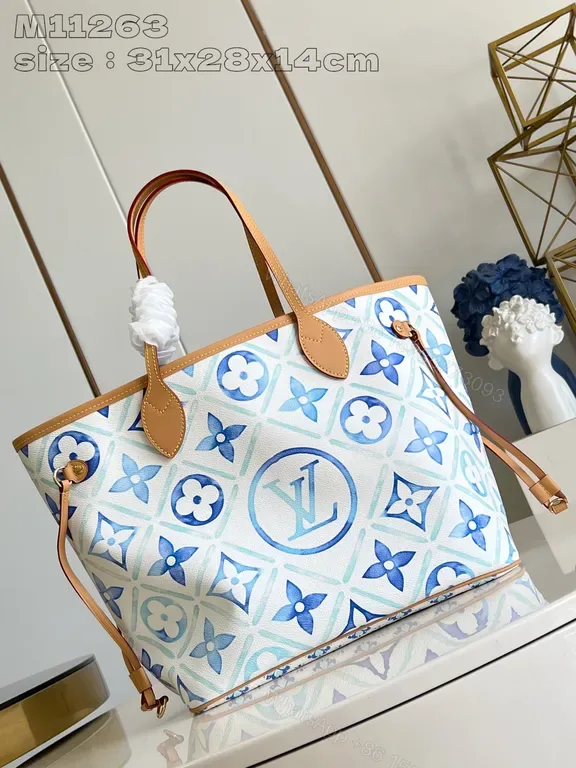 View 1 of Lightweight Canvas Tote Monogram Luxe: Signature LV-Style Tote