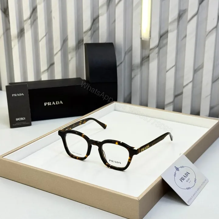 View 1 of Prada Print Optical Frame – Black – One Size