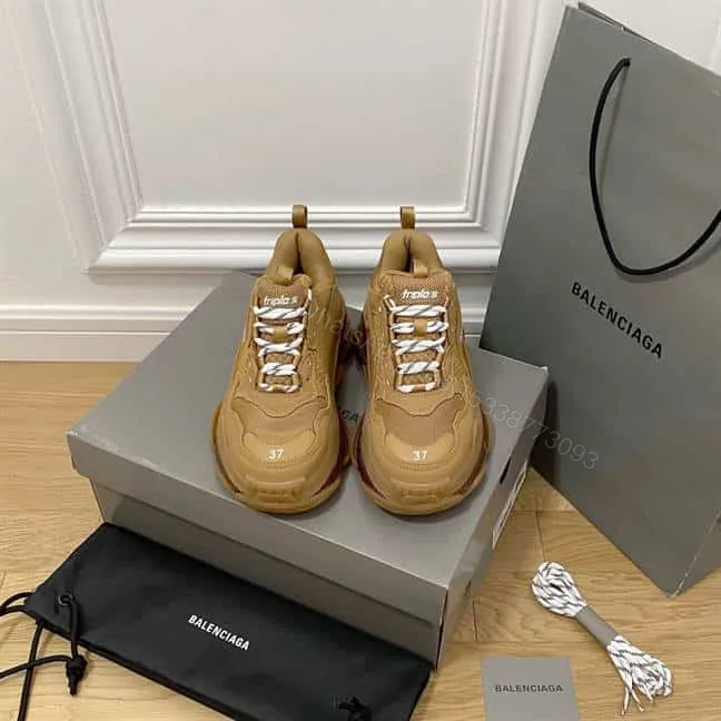View 1 of BALENCIAGA MEN’S TRIPLE S SNEAKER CLEAR SOLE – BB184