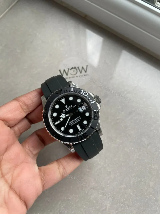 View 1 of VSF FACTORY 1:1 Rolex Yacht-Master 41mm 226659 Best Edition 3D Black Dial SS case Black Ceramic Bezel VS3235