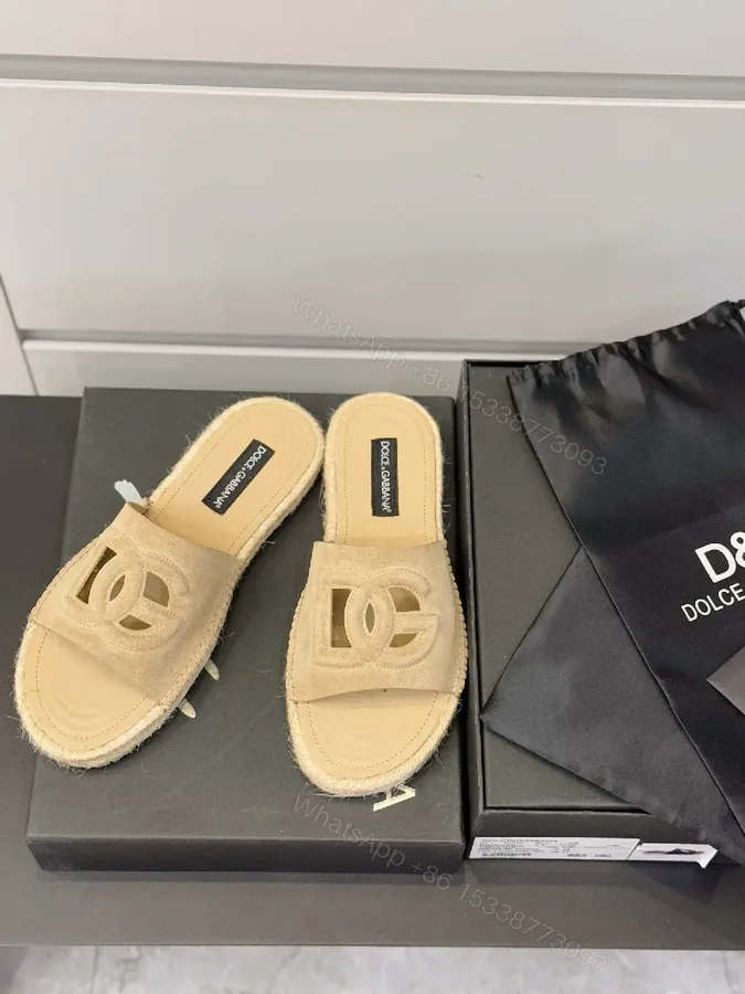 View 1 of Beige Suede-Texture Sandals + Logo Cut-Outs + Luxury Casual + Cushioned Footbed + Sandals