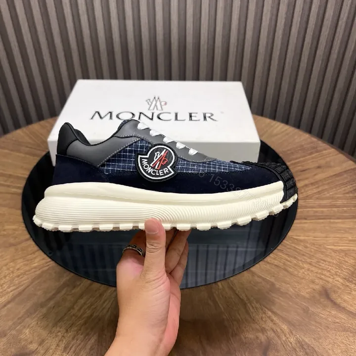 View 1 of Textured Moncler High-Top Sneaker: Luxe Everyday Comfort
