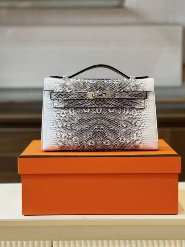 View 1 of Hermes Constance Omber Lizard Handbags Lizard Skin 22cm