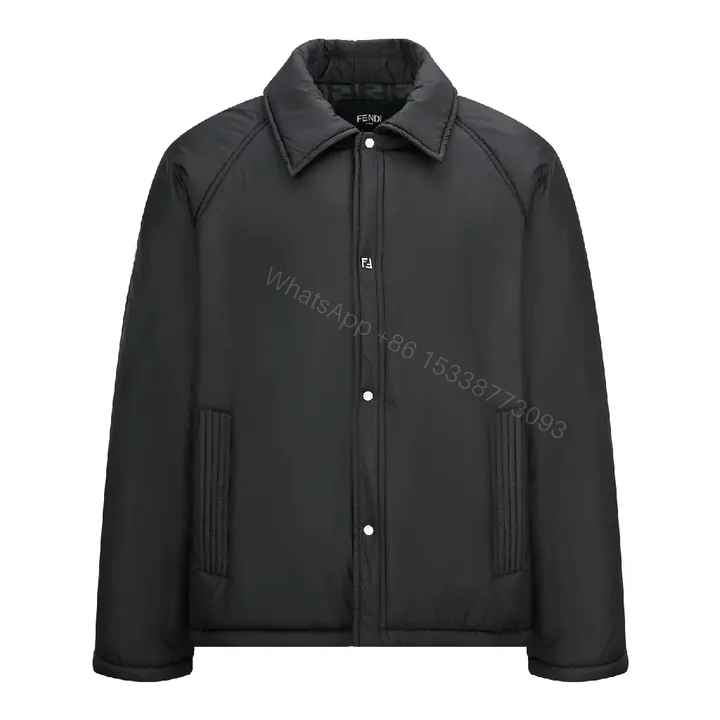 View 1 of Premium Puff Jacket: Textured Panels, Sleek Minimalist Comfort