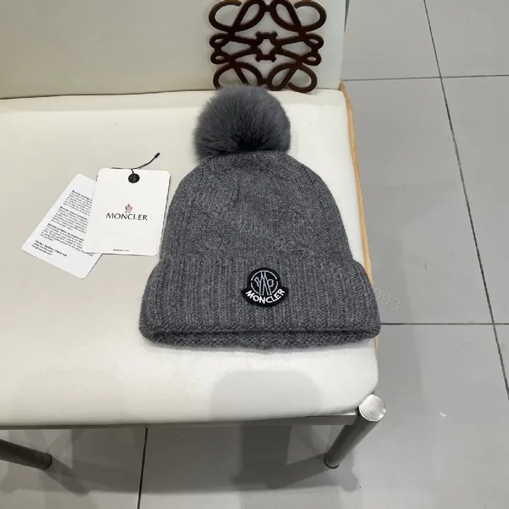 View 1 of Cozy Knit Beanie with Pom, Premium Warmth, Foldable Cuff