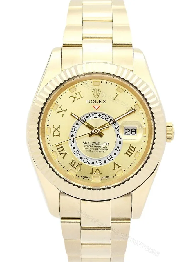 View 1 of Replica Rolex Sky-Dweller Champagne Dial 326938