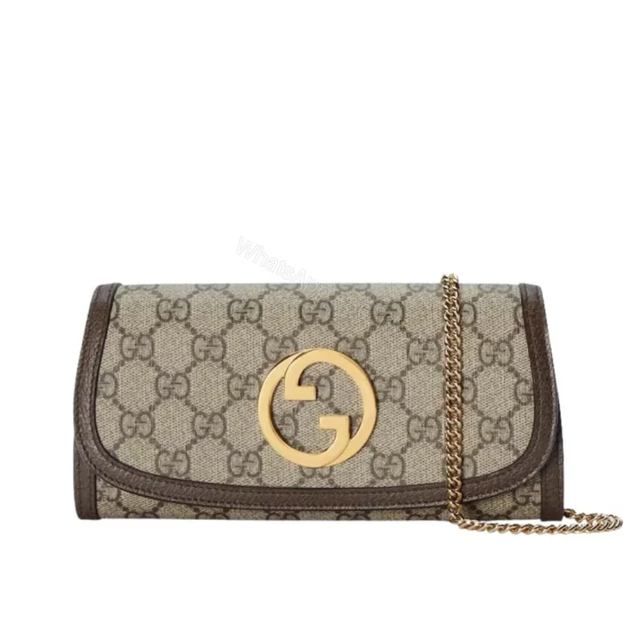 View 1 of Gucci Blondie Continental Chain Wallet Beige ‎‎21Cm 725215 K9GSG 8358