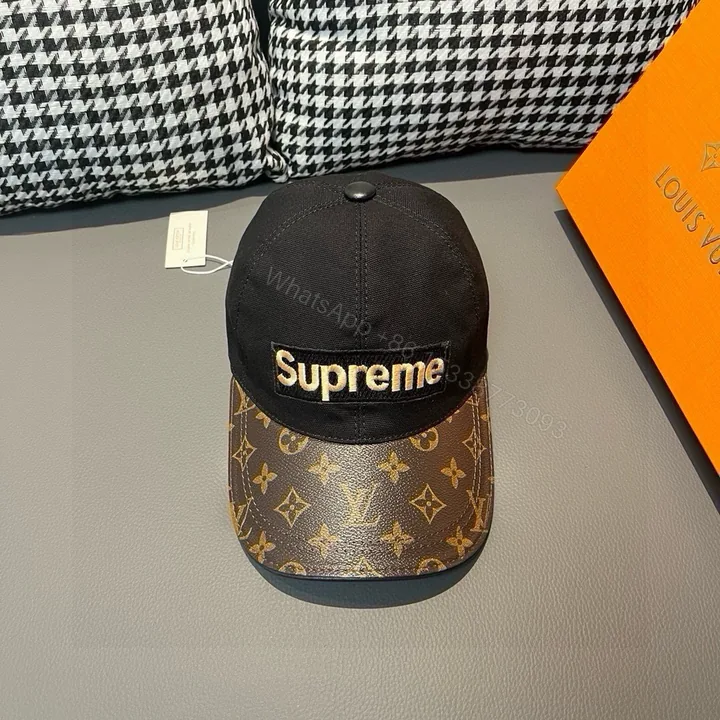 View 1 of LV 一比一Supreme聯名老花棒球帽 街頭潮流熱賣款