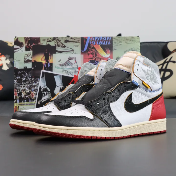 View 1 of Jordan 1 Retro High Union Los Angeles Black Toe