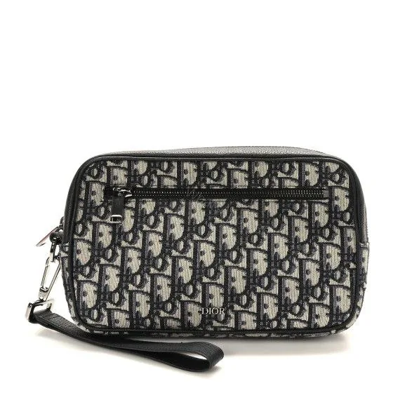 View 1 of DIOR Oblique Wristlet Pouch