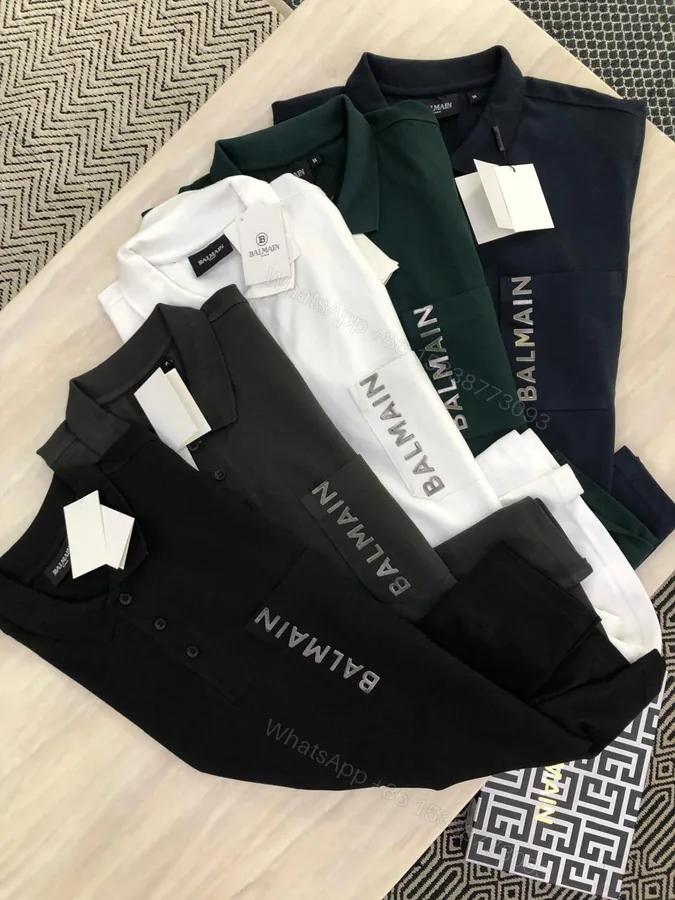 View 1 of FIRST COPY BALMAIN IMPORTED COTTON POLO T-SHIRTS