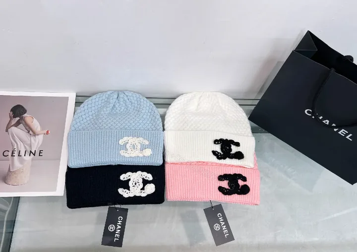 View 1 of Pastel Knit Beanie + Premium Wool + Modern Logo + Warmth & Texture + Beanie